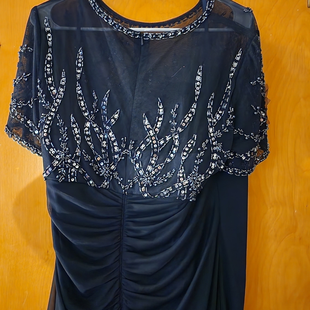 Womens Xcape navy mother of the bride dress
